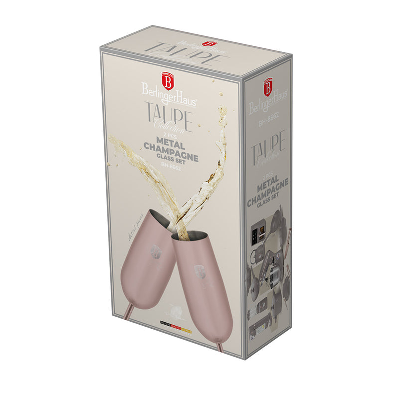 Berlinger Haus 2-Piece Flute Set - Taupe