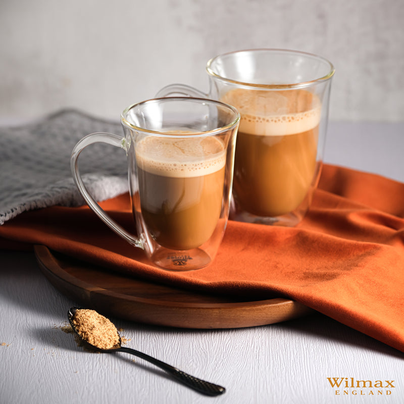Wilmax 100ml Double-Wall Glass Cup