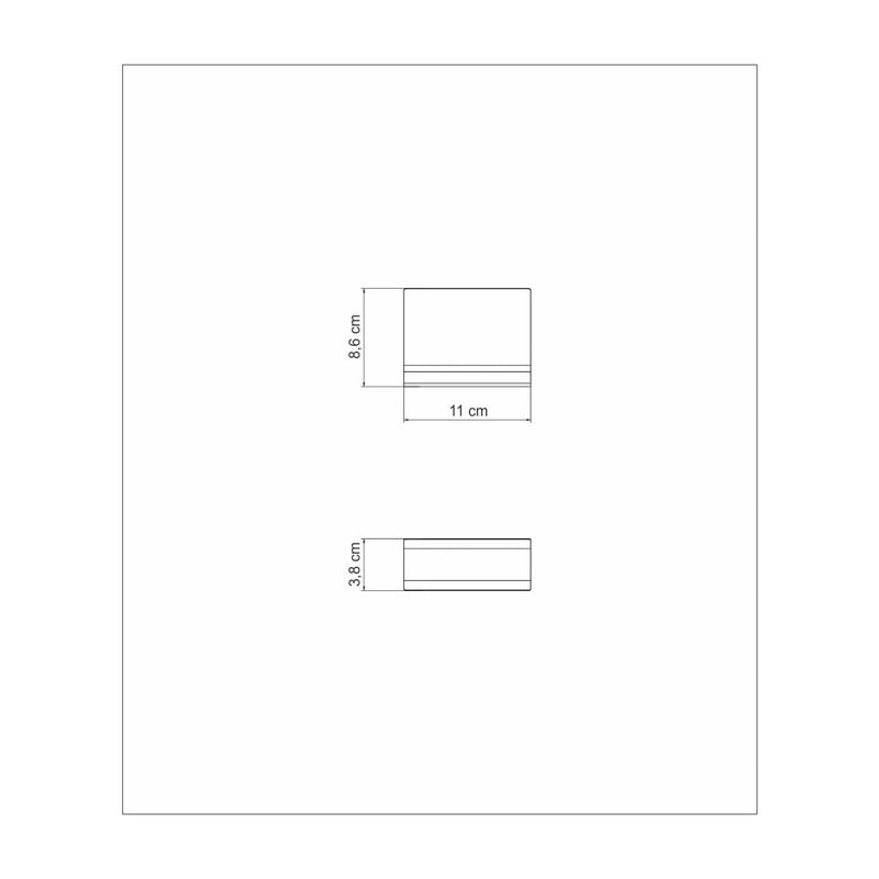 Tramontina Quadrata 11cm Steel Napkin Holder