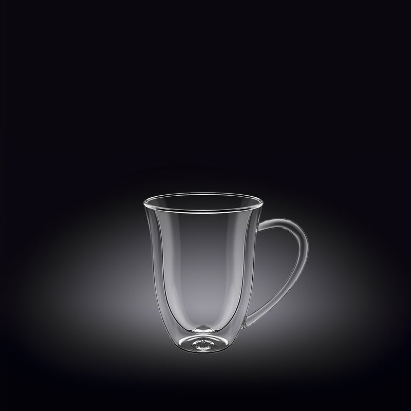 Wilmax 100ml Double-Wall Glass Cup