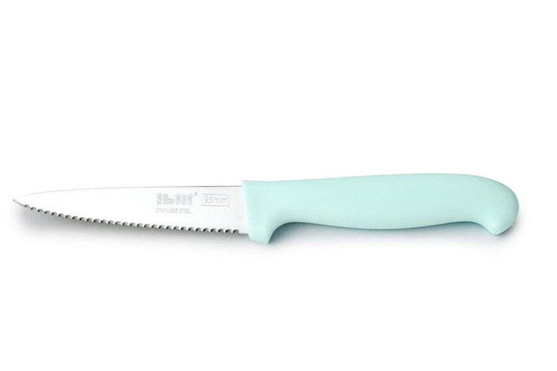 Ibili Basic Serrated 20cm Utility Knife - Light Blue