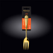 Wilmax Julia 23cm Steel Serving Fork - Gold