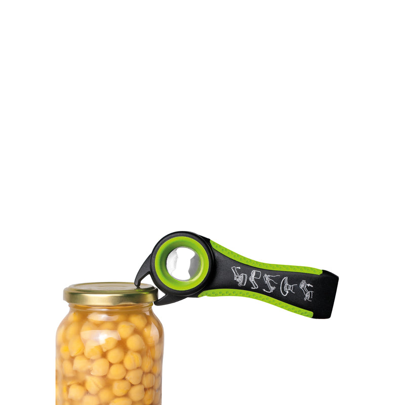 Ibili Easy 5-in-1 Easy Opener - Black&Green