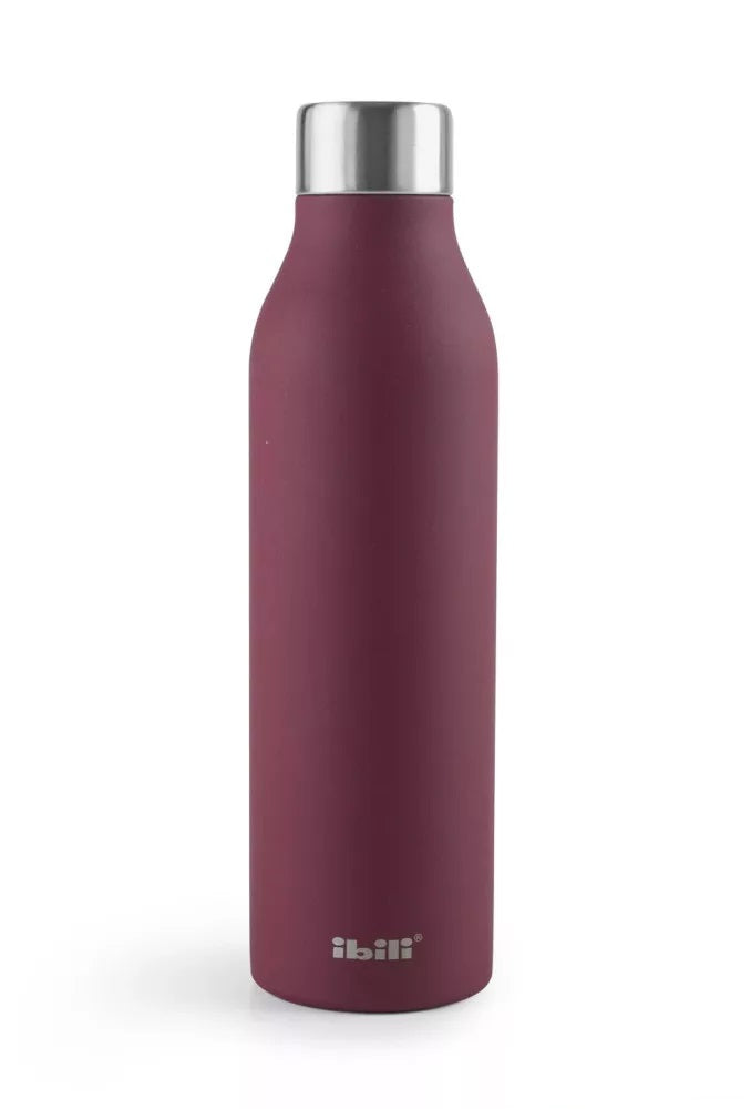 Ibili Hoja Steel 500ml Double Wall Thermos Bottle - Plum