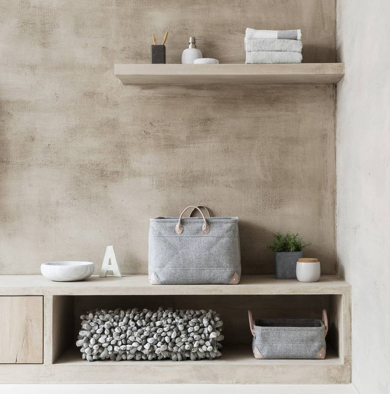 Aquanova Rocca 70x120 cm Bath Mat - Silver Gray