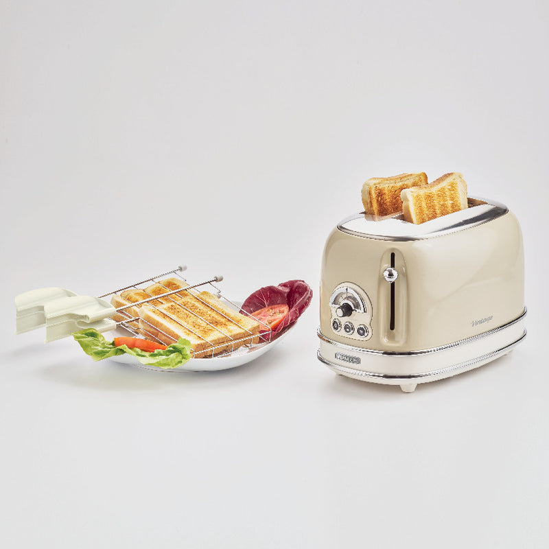 Ariete Vintage 155 2-Slice Toaster - Beige