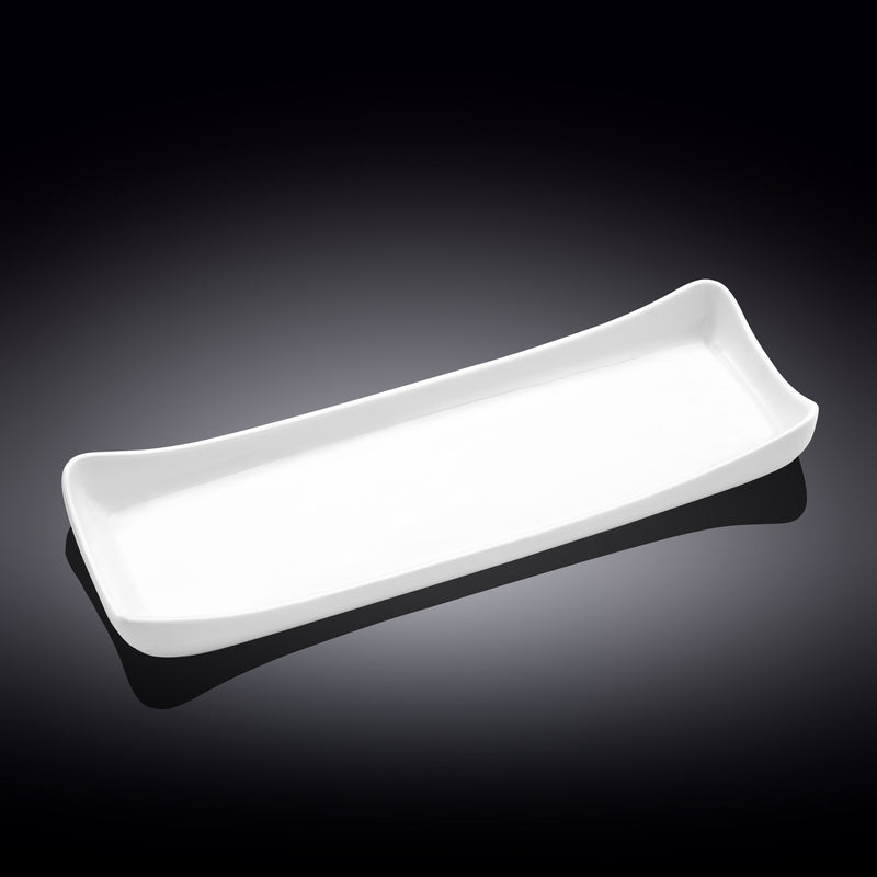 Wilmax 40x14cm Rectangle Dish - White