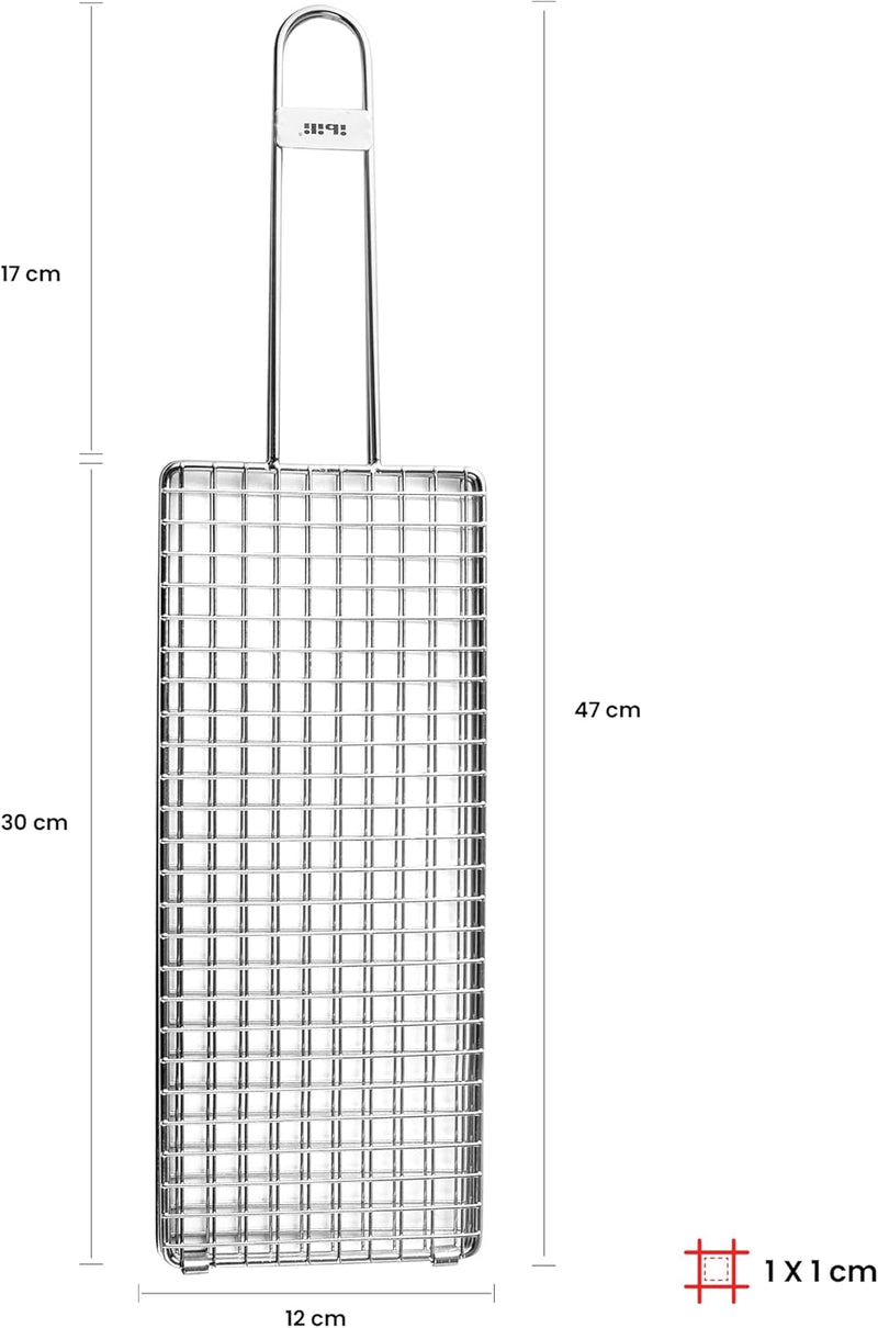 Ibili Steel 47x12cm Double Grill