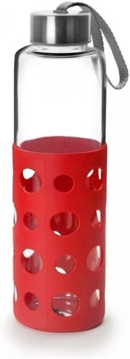 Ibili Lake 550ml Glass Bottle - Red