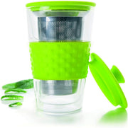 Ibili Vaso 250ml Tea Glass with Filter - Green