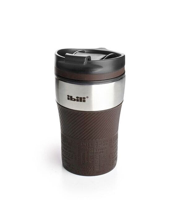 Ibili 260ml Double-Wall Vacuum Mug - Brown