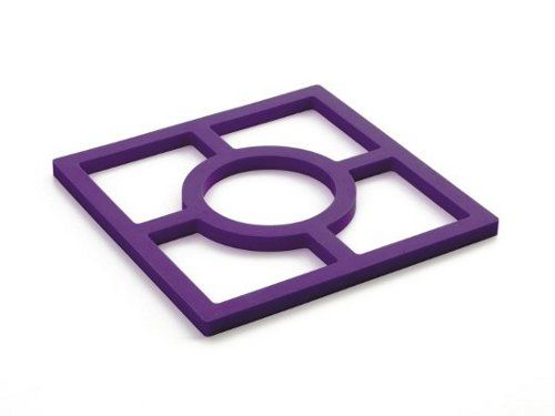 Ibili 16x16 cm Silicone Trivet - Purple