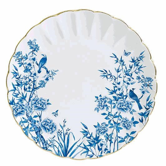 Easy Life Paradise Garden 26cm Dinner Plate - White & Blue