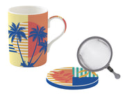 Easy Life Bahia 350ml Mug with Infuser & Lid in Box - Multicolored