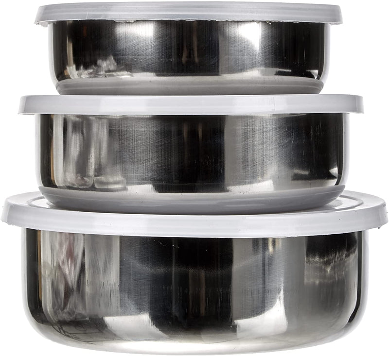 Ibili Set of 3 Steel Food Containers