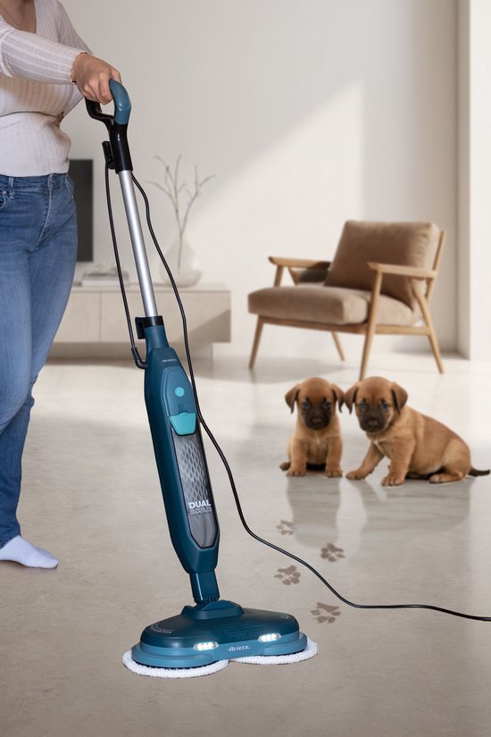 Ariete 4178 Dual Scrub Electric Mop with Rotating Brushes - Teal