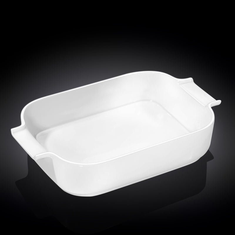 Wilmax 34x21.5cm Baking Dish with Handles - White