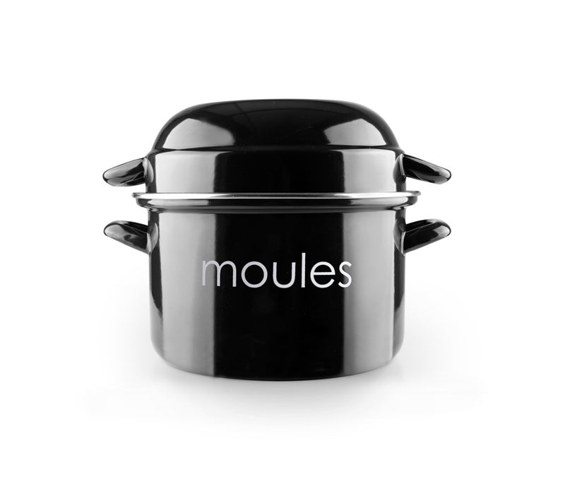 Ibili 22cm Mussel Stockpot - Black