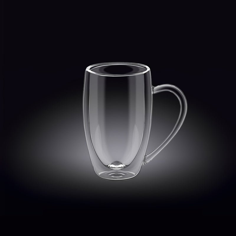 Wilmax 200ml Glass Double-Wall Cup