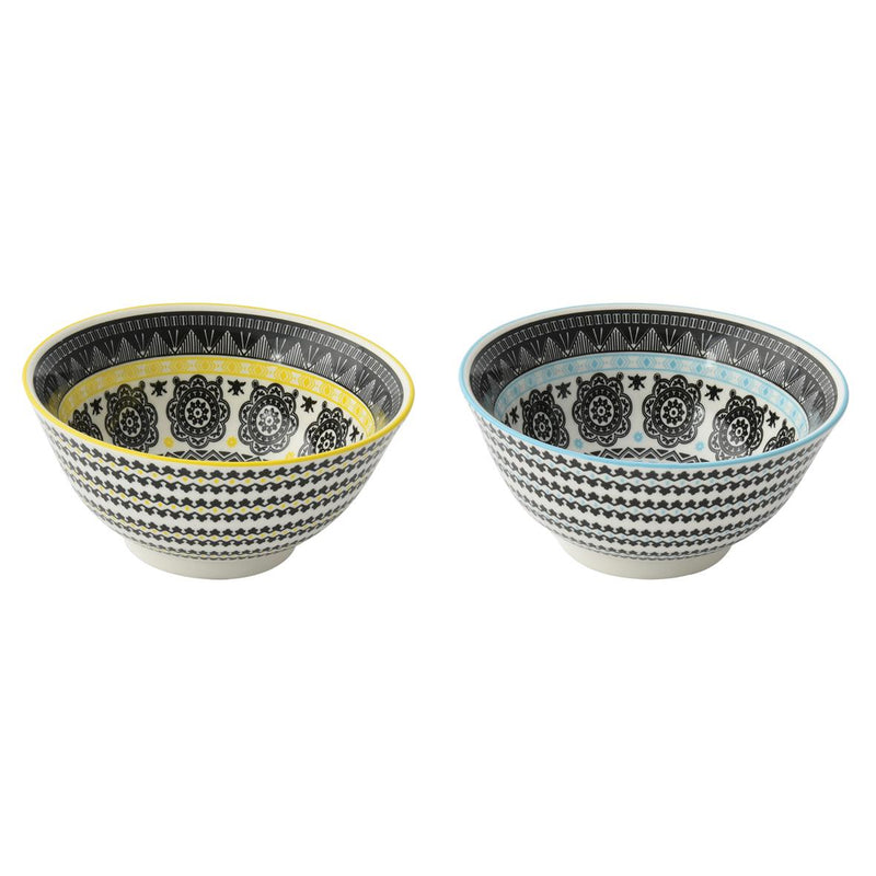 Easy Life Ethnic VersaB 2-Piece 15cm Bowl Set in Box - Multicolored