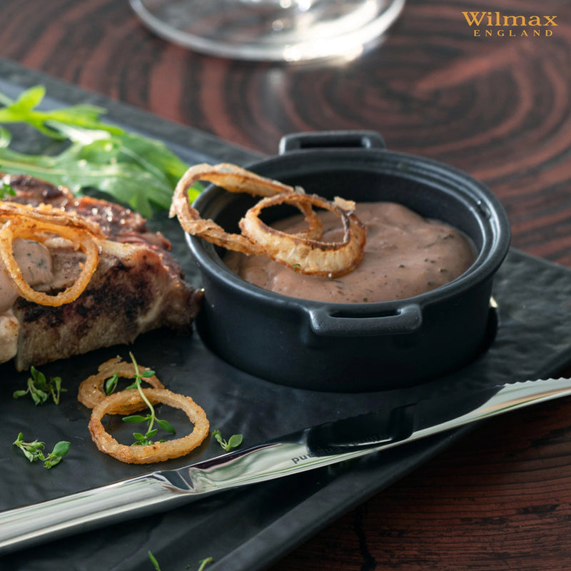 Wilmax SlateStone 10x3.7cm Dish - Black
