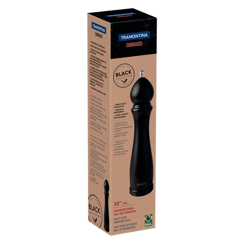 Tramontina Churrasco 25cm Salt/Pepper Mill - Black