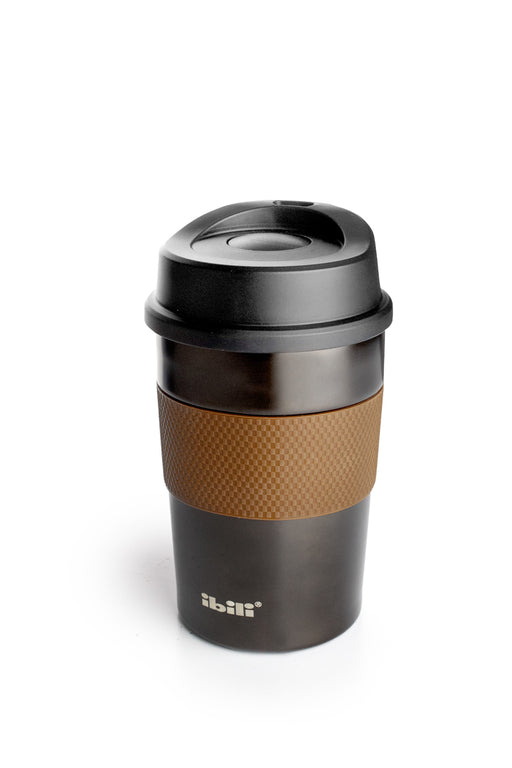 Ibili Titanium 360ml Double-Wall Vacuum Mug - Brown