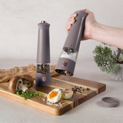 Berlinger Haus 2-Piece Electric Pepper & Salt Mill Set - Taupe Collection