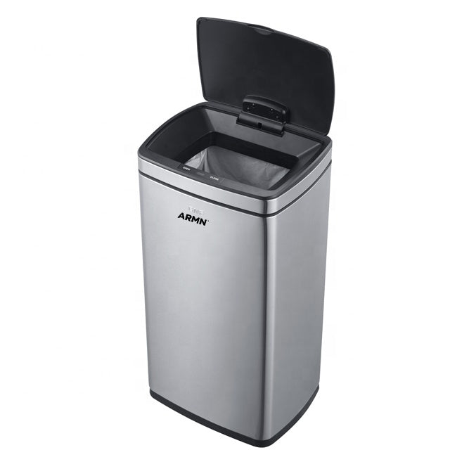 ARMN Roma 20L Steel Sensor Waste Bin - Silver