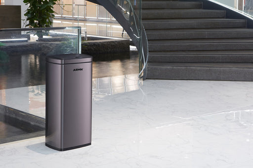 ARMN Roma 20L Steel Sensor Waste Bin - Black