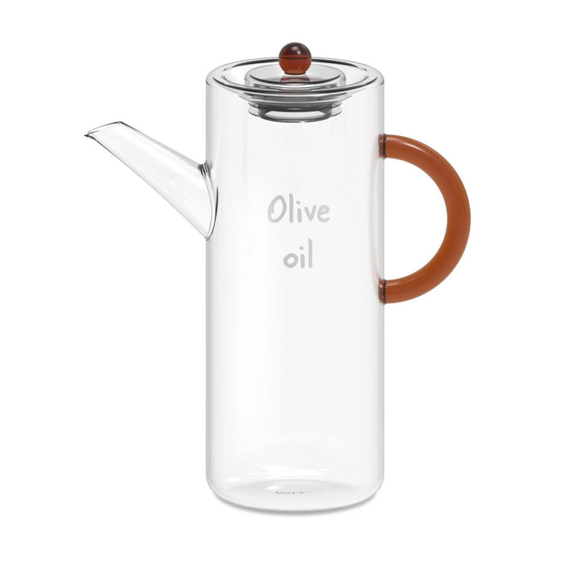 Easy Life Olive Oil 500ml Glass Oil Bottle - Brown Handle