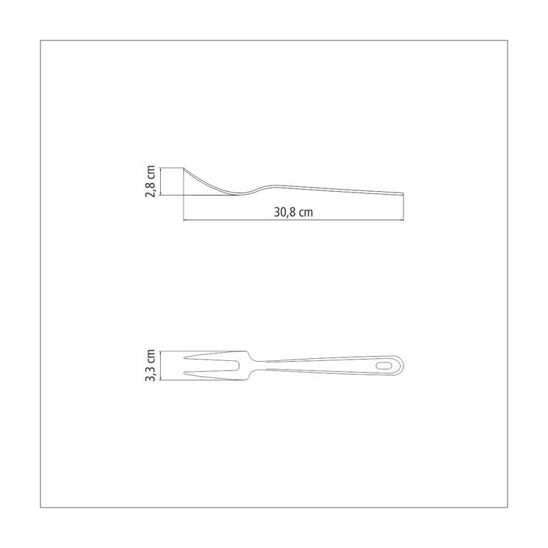 Tramontina Utility 30cm 2-Tine Fork