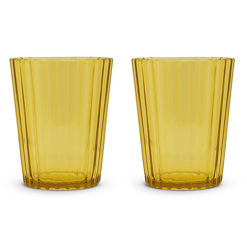 Easy Life 370ml Acrylic 2-Piece Tumbler Set - Amber