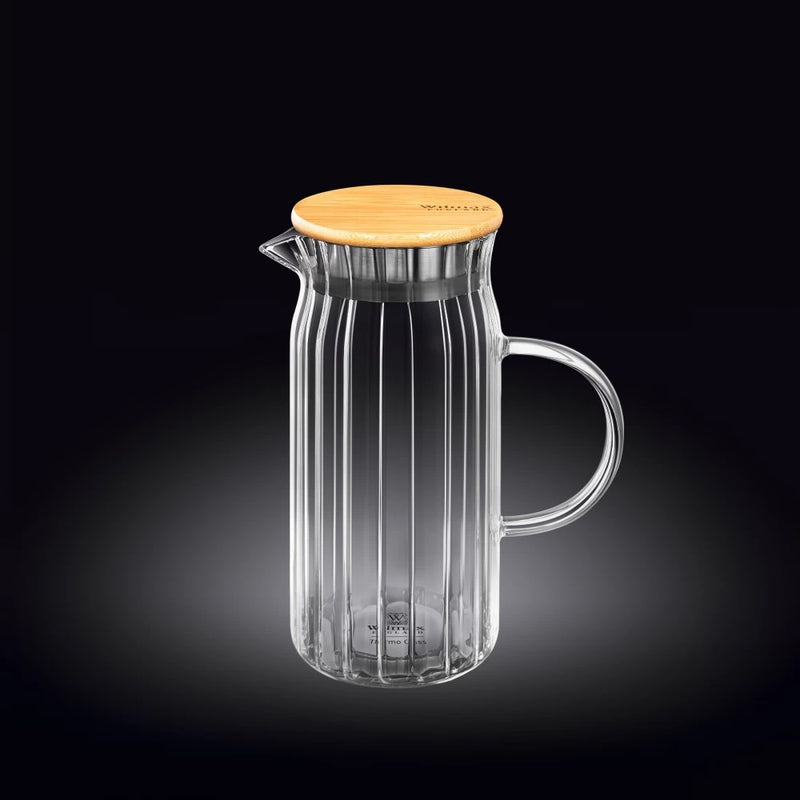 Wilmax Segment 1L Jug with Bamboo Lid