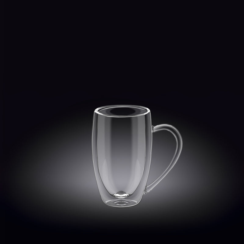 Wilmax 100ml Glass Double-Wall Cup