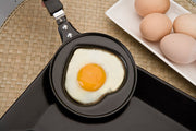 Ibili 24cm Heart Shape Frypan - Black
