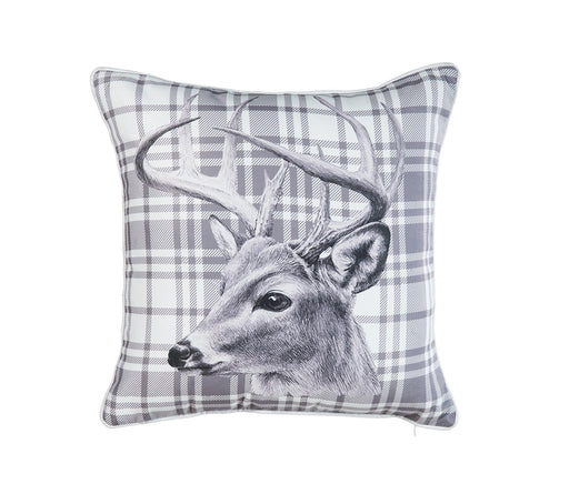 ARMN Azure Printed Cushion Cover - White & Gray