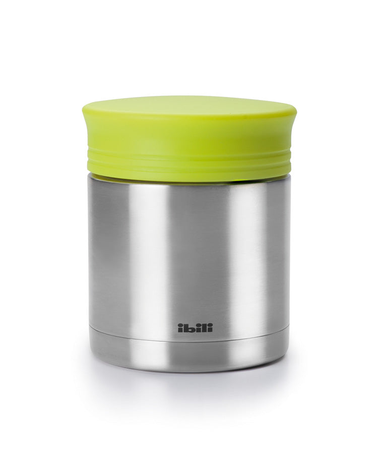 Ibili 400ml Steel Thermal Food Container - Steel & Green