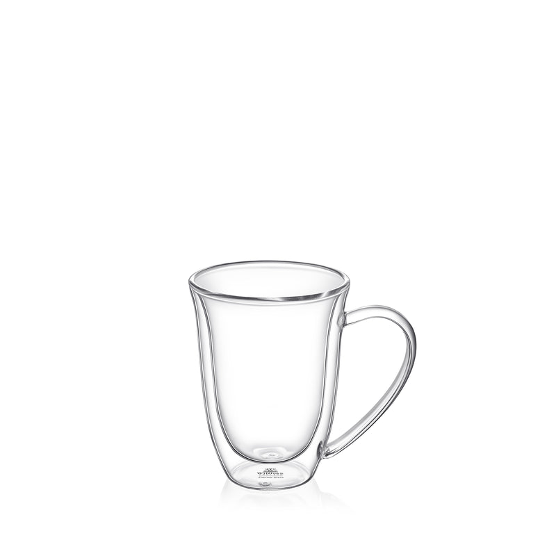 Wilmax 200ml Double-Wall Glass Cup