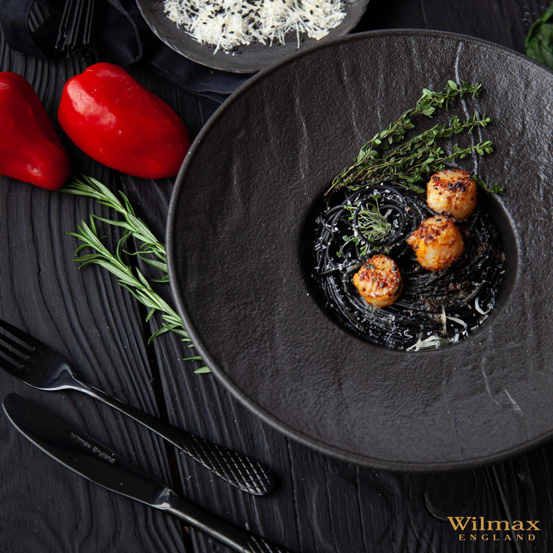Wilmax SlateStone 27cm Deep Plate - Black