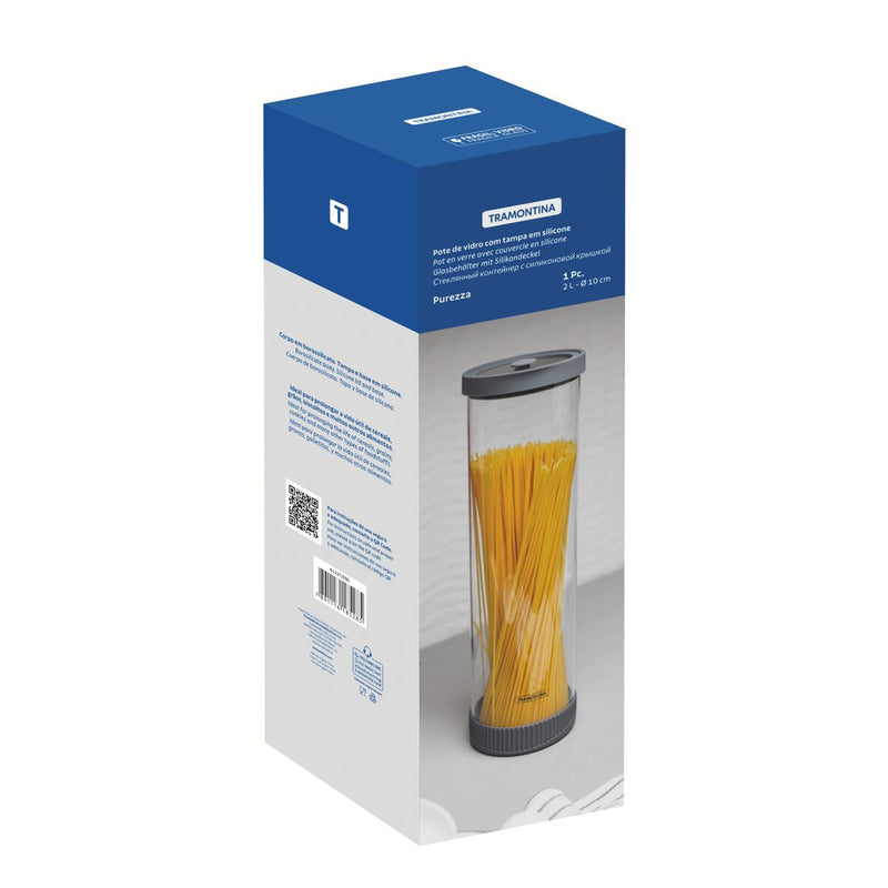 Tramontina Purezza 2L Glass Container with Silicone