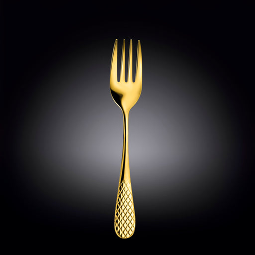 Wilmax Julia 23cm Steel Serving Fork - Gold