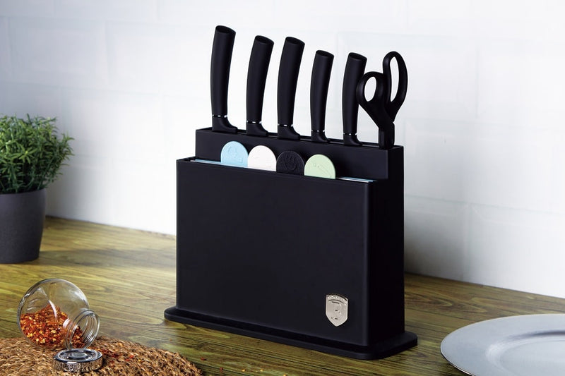 Berlinger Haus 11-Piece Knife Set - Black-Silver Collection