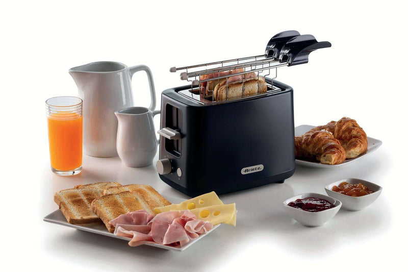 Ariete New Breakfast 157 2-Slot Toaster with Pliers - Dark Gray