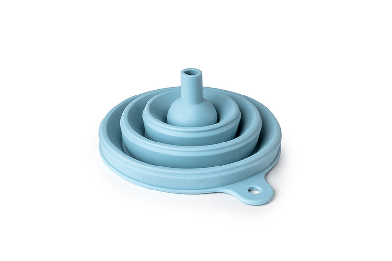 Ibili 12.5 cm Collapsible Silicone Funnel - Blue