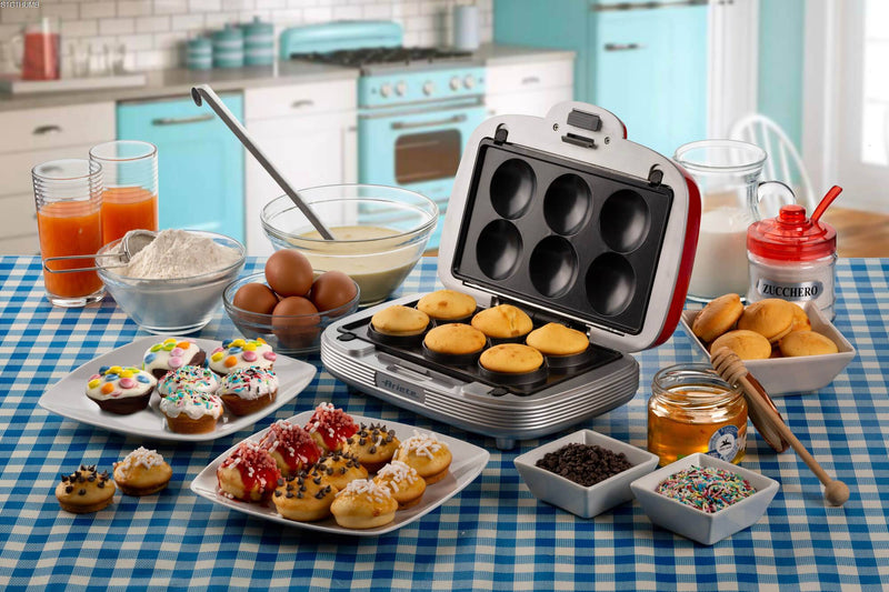 Ariete Party Time 1972 Sandwich/Muffin/Donut Maker - Red