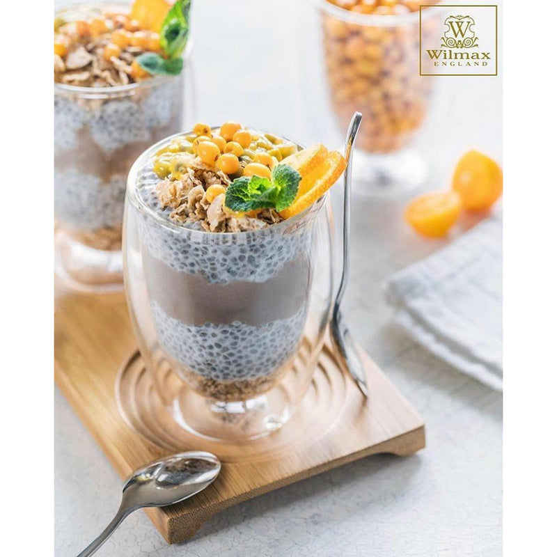 Wilmax 200ml Double-Wall Glass Tumbler