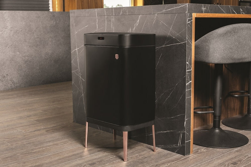 Berlinger Haus 60L Sensor Waste Bin - Black-Rose