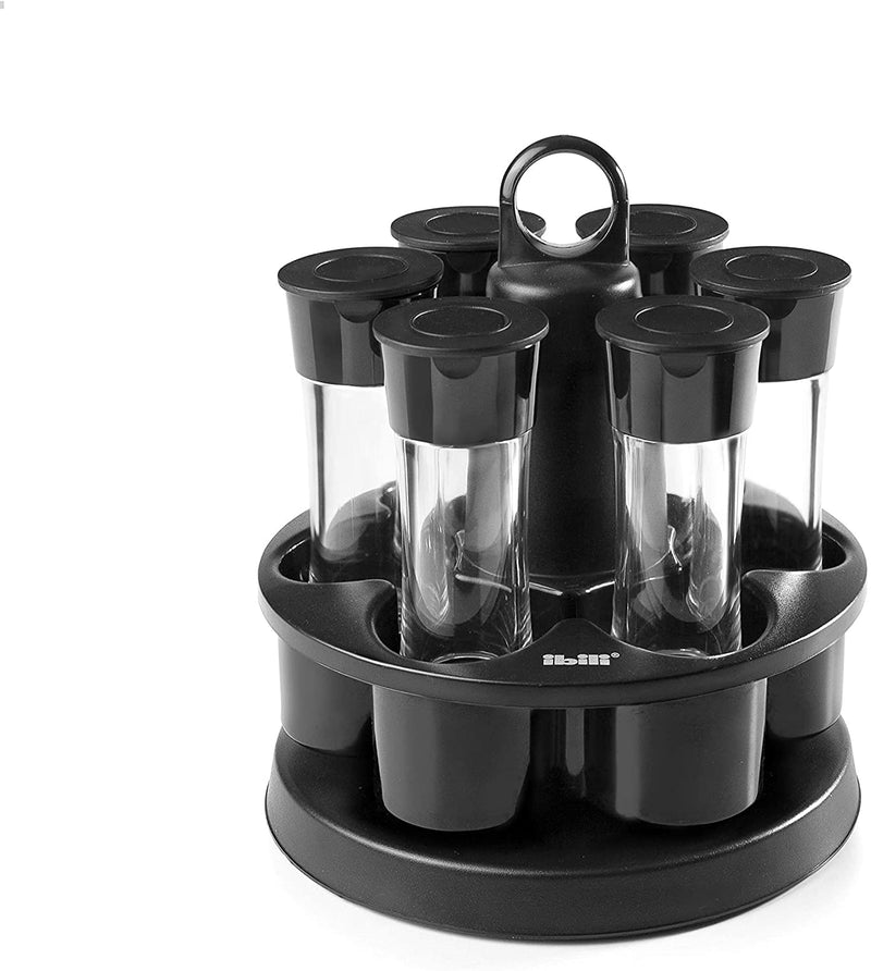 Ibili 6-Spice Jar Set with Rotating Stand