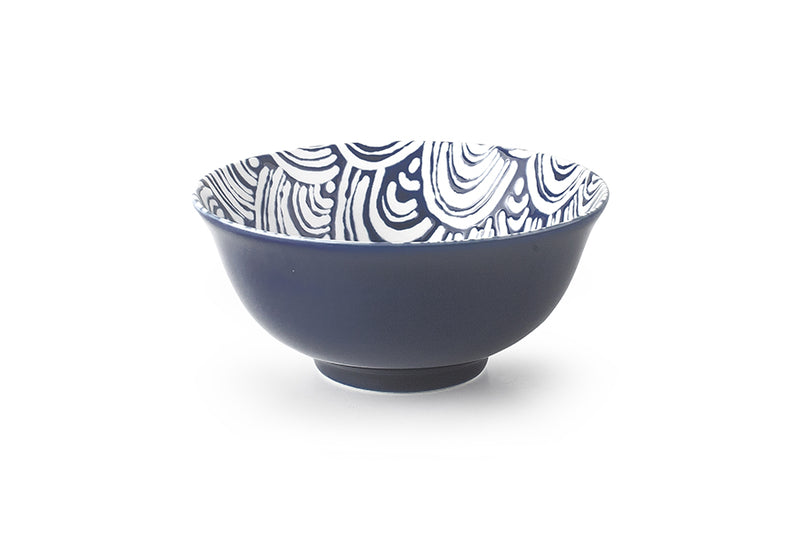 Ibili Halson 16cm Bowl - Navy & White